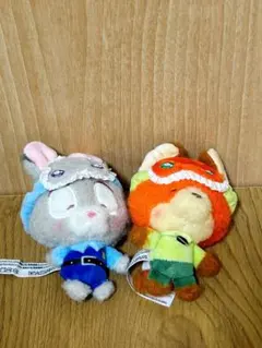 ズートピア ソフビパペットマスコット 微笑みアイぬいぐるみセット