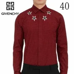 ꧁美 品꧂GIVENCHY ジバンシー スタープリント ギンガムチェック40