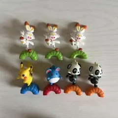 ポケモン ガチャガチャ 6体セット　ピカチュウ　ヒバニー　ヤンチャム　マリル
