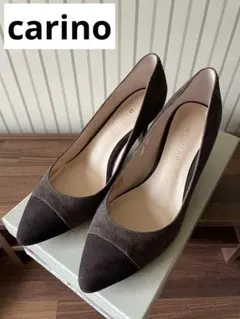☆新品☆ carino バイカラースエードパンプス 23cm