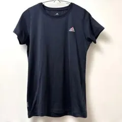 adidas アディダス スポーツTシャツ ネイビー Mトレーニングウェア