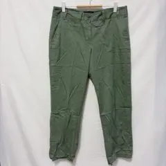 ★TALBOTS【6】タルボット カジュアルパンツ コットン混　グリーン　ズボン