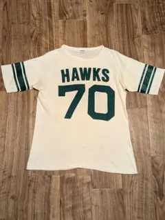 70年代 USA製 ヴィンテージChampionフットボールTシャツ バータグ