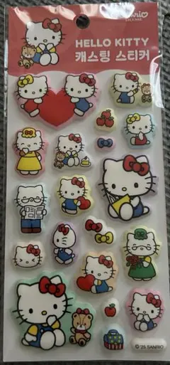 新品　韓国 限定 サンリオ ハローキティ ぷくぷく　シール　正規品　未開封