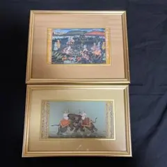 インドミニアチュール　手書き　細密画 2025年最新】インド細密画の人気アイテム - メルカリ