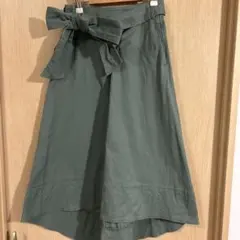 カーキスカート　SENSE OF PLACE ロングスカート　カーキ　スカート
