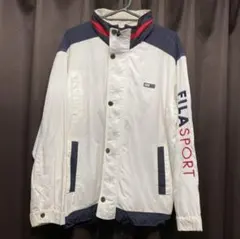 FILA 90s vintage 白 ジャケット S ナイロンジャケット