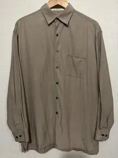 90s PERRY ELLIS シルクコットンシャツ　エクリュのサムネイル