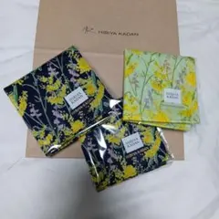 HIBIYA KADAN 花柄ハンカチ 3枚セット　値下げ不可のサムネイル