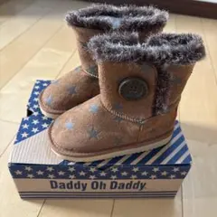 美品Daddy Oh Daddy 星柄 ムートンブーツ 14.5cm