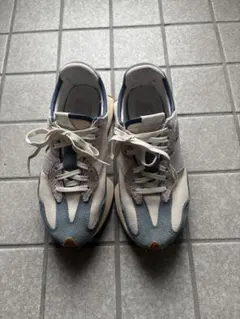 New Balance シューズ ホワイト/グレー/ブルー