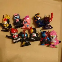 良品　仮面ライダー フィギュア 10体セット　まとめ売り 指人形