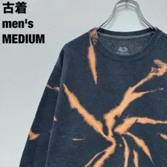 フルーツオブザルーム スウェット タイダイ リメイク チャコールグレー M 古着