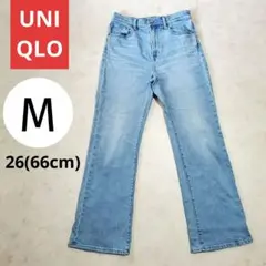 UNIQLO ユニクロ　フレア デニムパンツ ライトブルー ジーンズ M