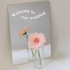 A4サイズ welcome to our Wedding ウェルカムステッカー