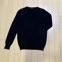 UNIQLO ユニクロ カシミヤ100％Vネック ニット M 黒
