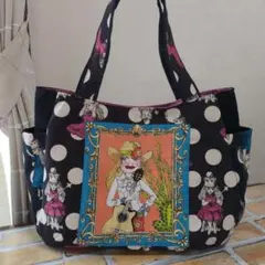 ロラライハリス·カウガール☆不思議の国のアリス☆ドット☆くすみブラック✩デニム