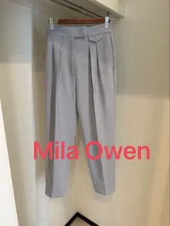 Mila Owen　ミラオーウェン　テーパードパンツ　水色 0のサムネイル