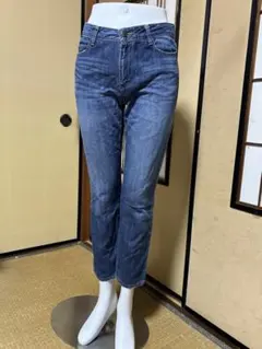 デニムパンツ クロップド丈 ブルーのサムネイル