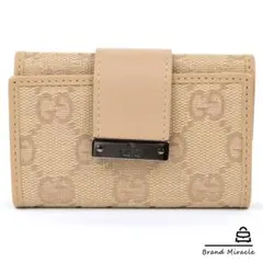 【未使用品】グッチ GUCCI GGキャンバス　6連キーケース キーホルダー