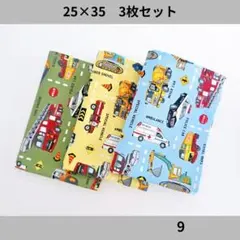 ランチョンマット　25×35　3枚セット　はたらく車