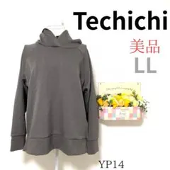 美品 【テチチ】 レディース トップス パーカー 綿100% ベージュ 長袖 Ｌのサムネイル