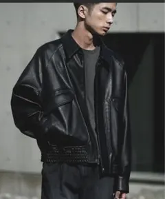 ARTIFICIAL GRAIN FLIGHT BLOUSON ブラック