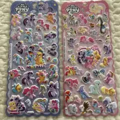 マイリトルポニー　ぷくっとシール　２セット　ぷっくりシール　シール交換