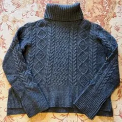 マッキントッシュフィロソフィー　 ケーブルニット タートルネック