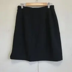 レディース ひざ丈スカート ブラック M相当