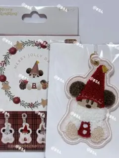リルリンリン クリスマス2025 キーチェーン 赤 キーホルダー ディズニー