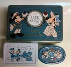 Disney◆シー25周年☆お菓子缶 ３点セットのサムネイル