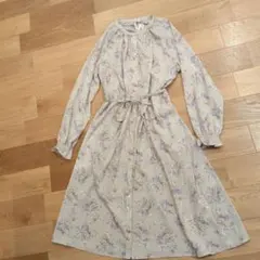しまむら 花柄ワンピース ワンピカーデ M