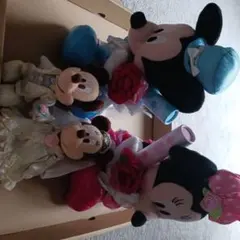 まとめ売り★NTT電報ミッキー&ミニーぬいぐるみウェンデイング