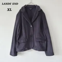 LANDS' END ランズエンド　レディース　フリース　ジャケット　ネイビー