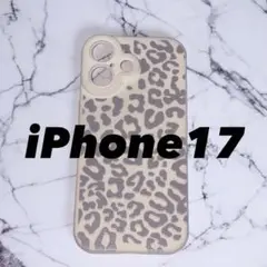 iPhone17用ケース ヒョウ柄