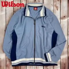 10M321◯ 90s Wilson パイル地 トラックジャケット ジャージ Lのサムネイル