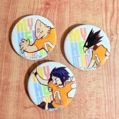 僕のヒーローアカデミア 雄英文化祭 缶バッジ 口田 常闇 耳郎 セット