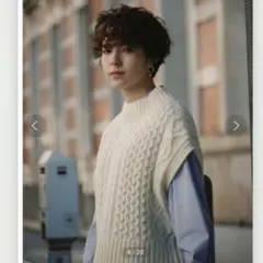 グリーンレーベルリラクシング★ローゲージ ALAN ショート ニット ベスト