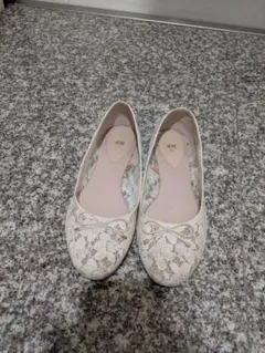 ✨H&M✨レース フラットシューズ✨春パンプス✨
