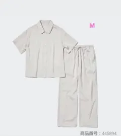 訳あり　UNIQLO サテンパジャマ 半袖 セットアップのサムネイル