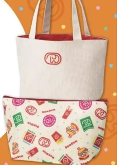 値下げ【未使用】ドムドムバーガー オリジナルランチトート＆保冷ポーチDOMDOMのサムネイル