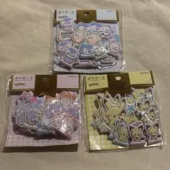 ニャスパー＆ヒバニー ピカチュウ　ポッチャマ ポケピース　ステッカーセット