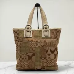 希少✨Vintage Coach Patchwork Tote Bag Y2K