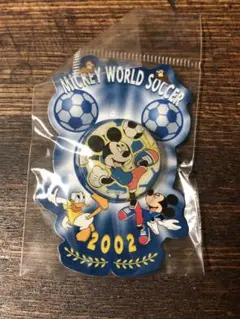 ディズニー　ピンバッジ　2002年 ミッキーワールドサッカー　ミッキーマウス