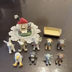 万年カレンダー 置物 動物フィギュアセット