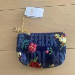 FEILER フラワー柄ポーチ ゴールドチャーム付き　パスザバトン会場限定