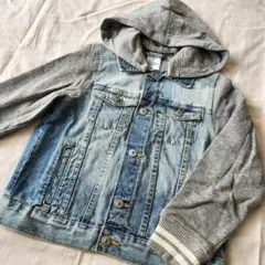 H&M KIDS フード付きデニムジャケット☆EUR128size