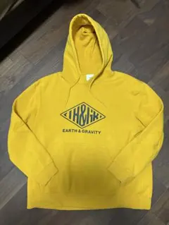 H&M イエローパーカー EARTH & GRAVITY XL エイチアンドエム