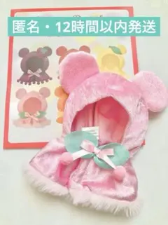 週末限定価格‼️ディズニー ユニベアシティ シークレットポンチョ ピンク もも